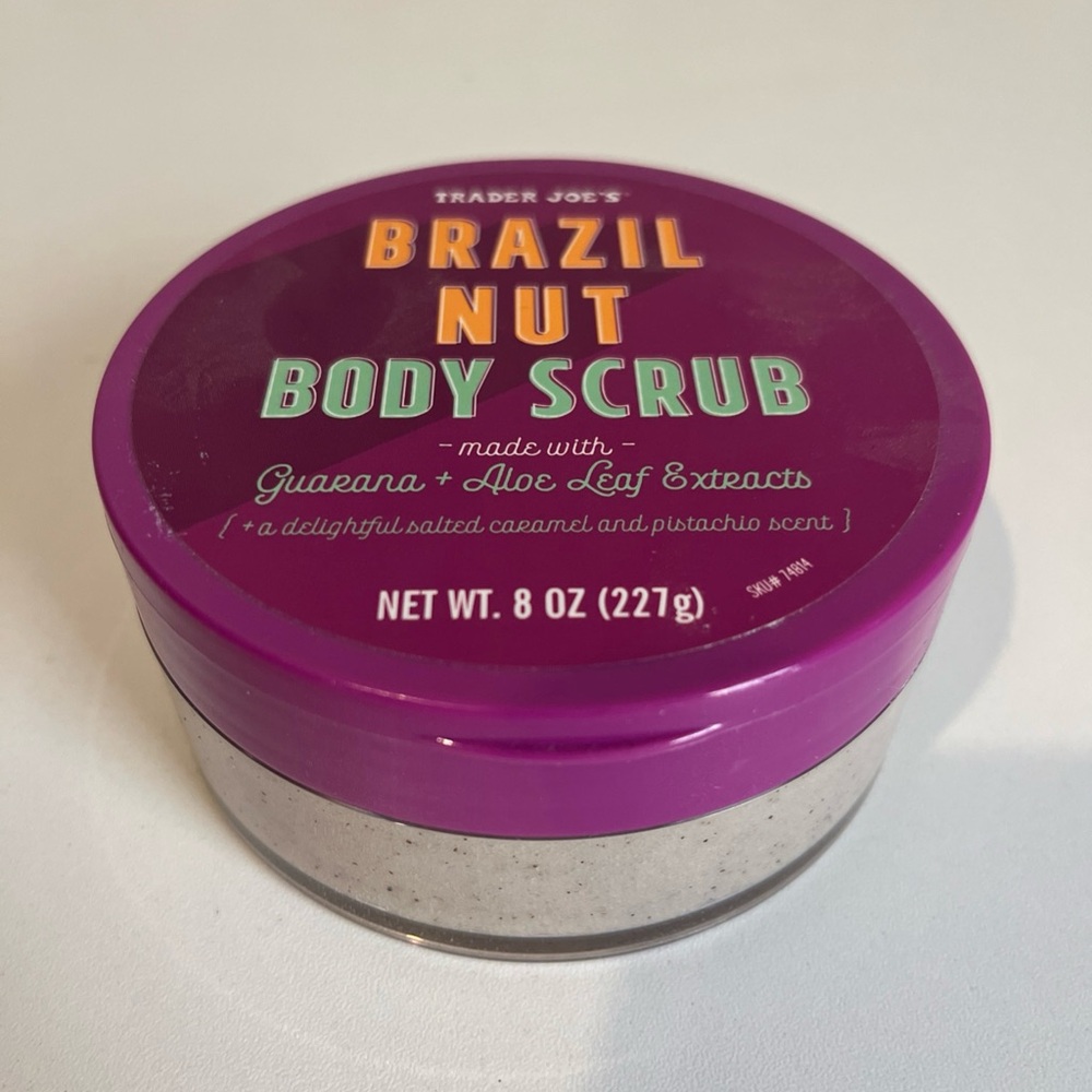Trader Joe’s Purple Brazil Nut Body Scrub 8oz New